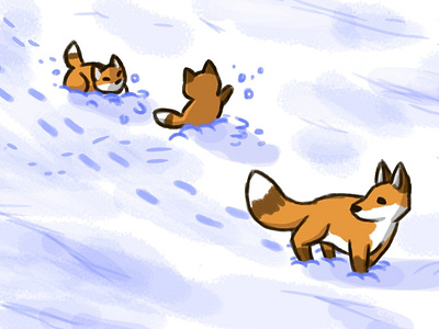 Through the snow - animal adventures week