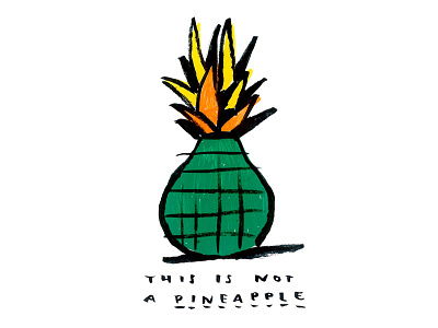 Pineapple food illustration life love pineapple shut up