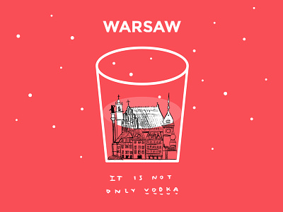 Warsaw , It is not only vodka illustration love poland shot shut up vodka warsaw