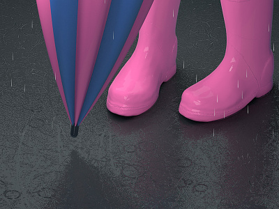 Rainy ☔️ ankazinovieva drops fall pink rain rainy rubber boots umbrella water zinzen