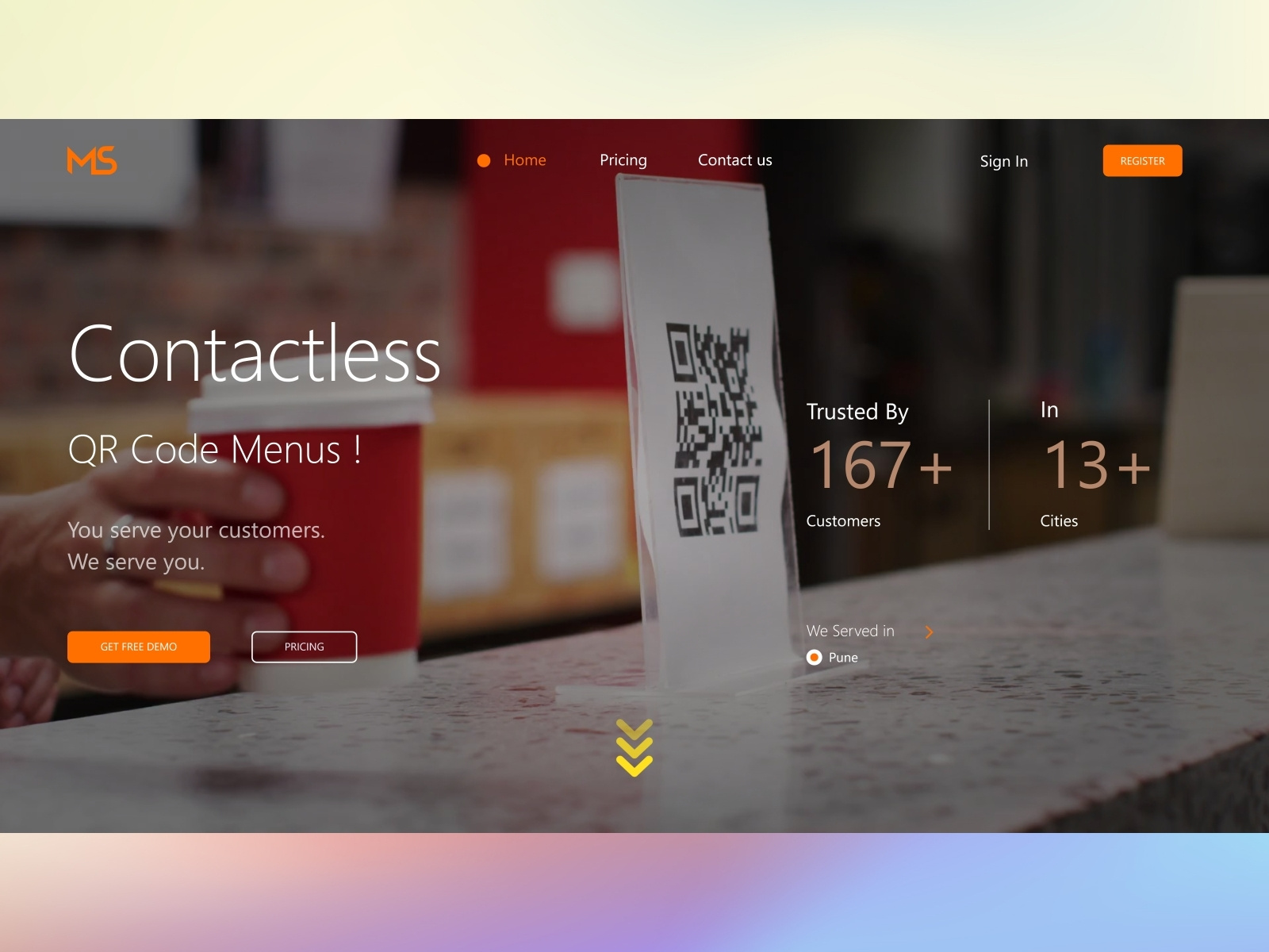 QR CODE Scanner (site) by Jayesh Sarode on Dribbble