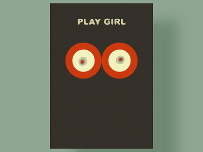 play girl branding flier icon logo poster a day poster art poster design vector