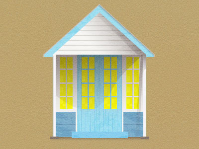 Beach Hut illustration illustrator texture vector