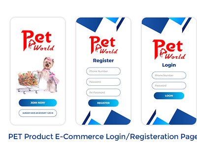 Login Registration Lauout ecommerce login login design login form login page login screen login ui pet pet care pets pets logo petshop petstore registration registration form registration page