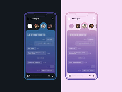 Direct Messaging app chat dailyui dailyui challenge design figma messager ui ux web