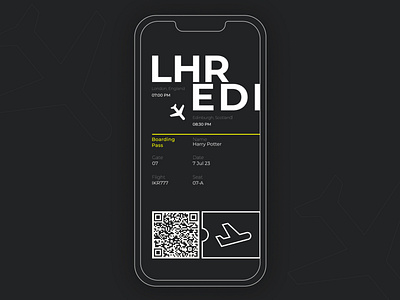 Boarding Pass boarding pass dailyui dailyui challenge design figma pass ticket ui ux web