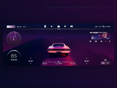 Car Interface car interface dailyui dailyui challenge design figma hmi ui ux web