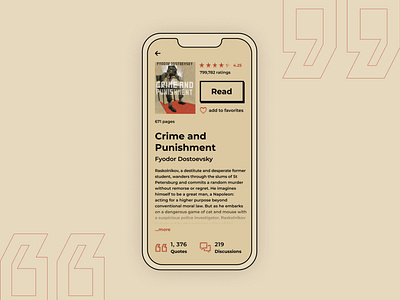 Favorites app book app dailyui dailyui challenge design figma noebrutalism reader ui ux web