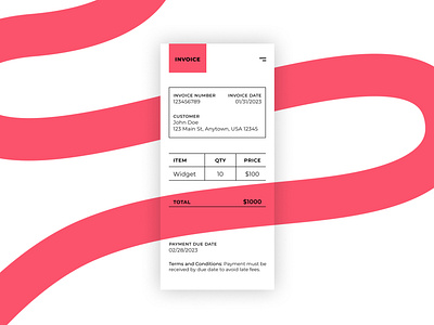 Invoice dailyui dailyui challenge design figma ui web