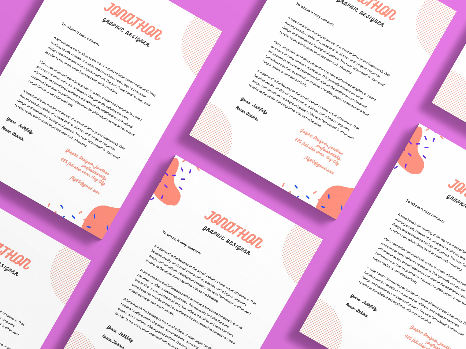 Letterhead design by MD SHEKH FARID on Dribbble