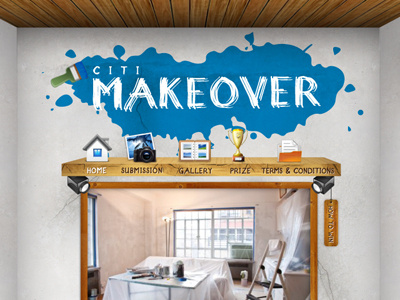 FB Apps Design blue design facebook interior makeover paint wall wood