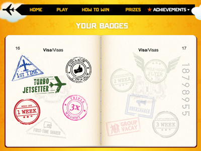 Passport Award-Badges award badges book flight game passport price