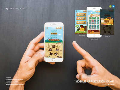 Ui Ux Design Quaf Mobile App app design game design ui