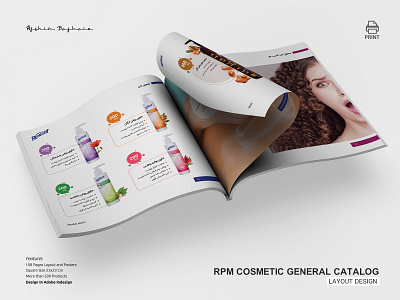 Catalog Design RPM Cosmetics catalog design indesign poster