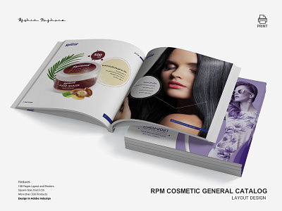 Catalog Design RPM Cosmetics branding catalog design poster