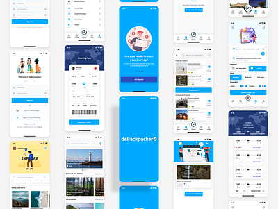 deBackpacker Travel Apps case study mobile apps ui ux ux research