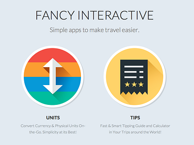 Fancy Interactive home screen landing page web