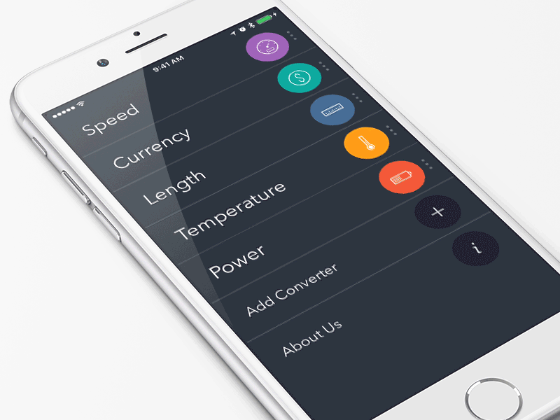 Fancy Units animation converter fancy units ios iphone
