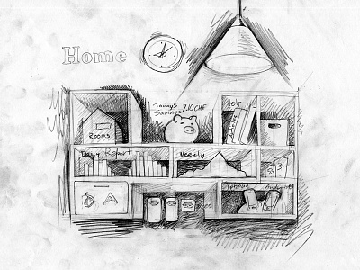 Home Energy home house pencil piggy sketch ui web