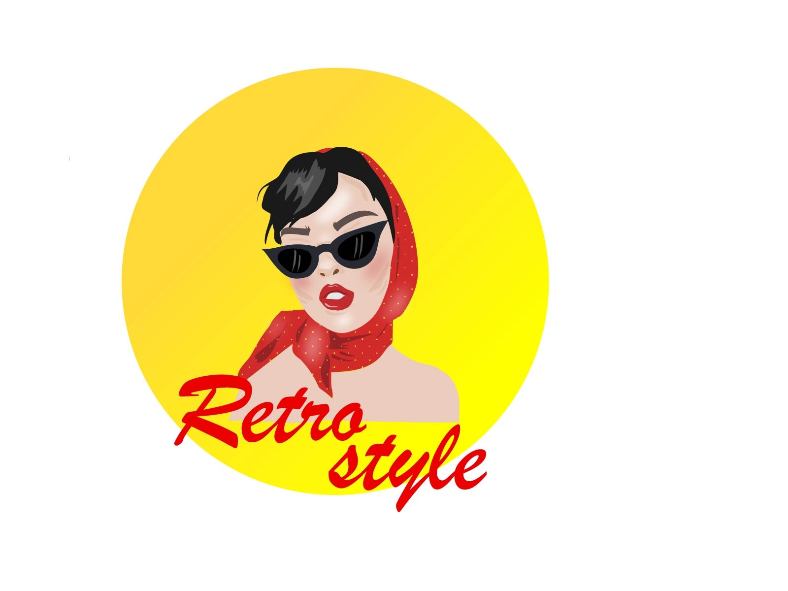 Logo in retro style by Diana on Dribbble