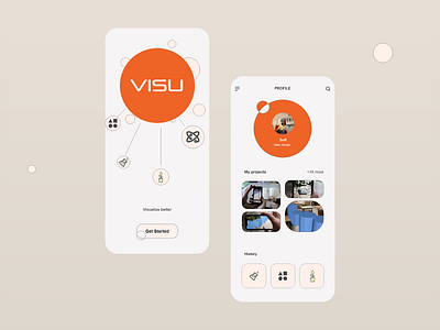 VISU app application application ui ar ar application design edu app education game application orange schools teachers ui visu