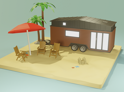 House On Wheels 3d art 3d modeling blender blender3d