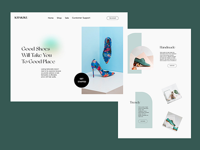 Khakiku - Footwear Online Shop Exploration ui web design