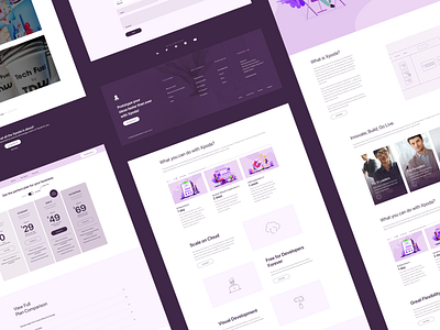 Xpoda - Go live faster than ever! art direction clean design development grid illustration interface minimal nocode onurkurt purple typography ui ux webdesign website
