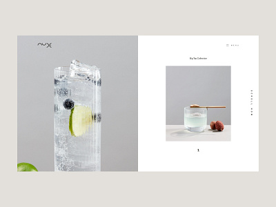 Nude Glass Product Detail art direction beautiful clean design gallery glass grid homepage image hover interface minimal photo product product gallery simple typography ui ux