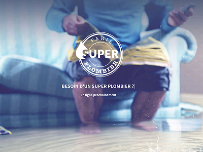 Super Plombier art branding creation design direction homepage identity plombier tekian ui ux website