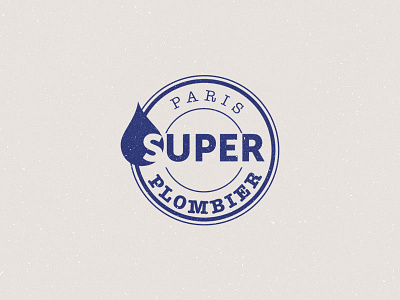 Super Plombier Logotype branding design flat flatdesign identité logo logotype pombier print tekiancreation visuelle