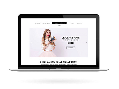 Site Laurentine design homepage mockup responsive ui ux webdesign