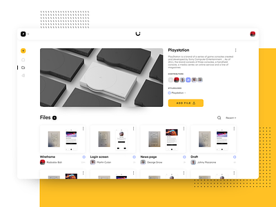 Uizard Project page app design interface minimal platform project sketch ui uizard ux
