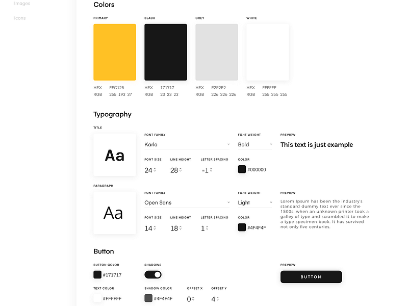 Uizard Style guides by Radoslav Bali for Uizard on Dribbble