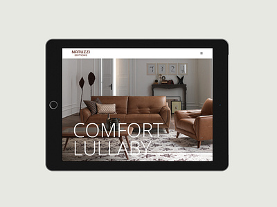 Website design for Natuzzi Editions partner design web