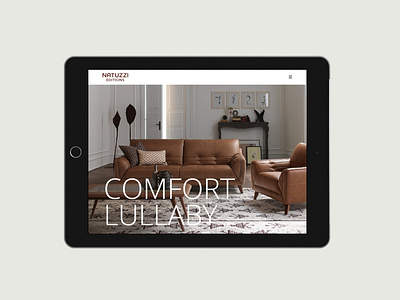 Website design for Natuzzi Editions partner