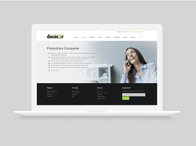 Website for Datacor design web