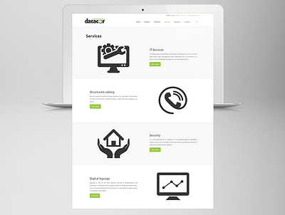 Website for Datacor design web