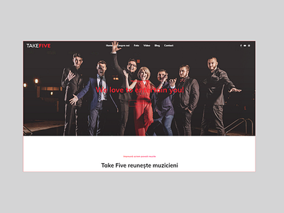 Website for Takefive Cover Band