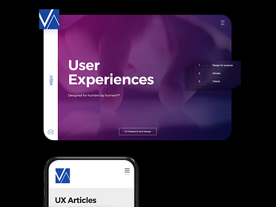 VIGA Interactive design logo ui ux web website