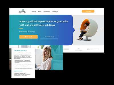 Sympl design logo ui website wireframes