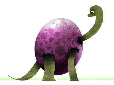 Baby Dinosaur baby dinosaur egg illustration