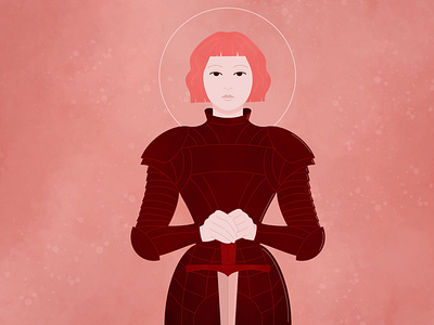 Joan of Arc Illustration digital illustration illustration joan of arc portrait procreate woman