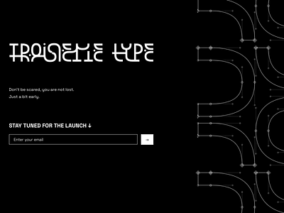 Troisième Type Foundry - Landing page