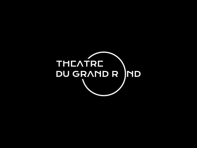 Théâtre du Grand Rond Logo action branding identity letter logo logo design minimal modern theatre type typography