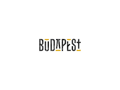 Budapest v1 black branding budapest gold identity logo modern trip hop type