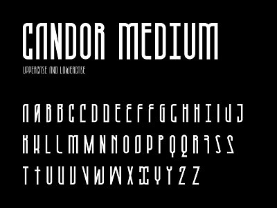 Candor medium character set