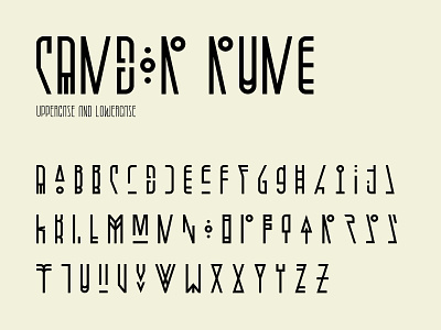 Candor rune character set character character set font fontself letter modern rune tribal type typeface typography vector