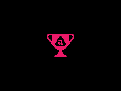 Cup award cup flat geometric glyph icons logo simple