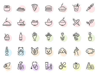 Categories burger cat categories dog flowers food gifts icons pets pizza store sushi